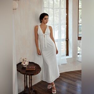 NWT: Mneme NORMANDY ANGLAISE BRODERIE DRESS (US6)